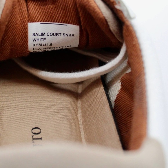 VINCE Camuto Salim Court Sneaker Men’s Size 8.5 in White NEW - Picture 9 of 10